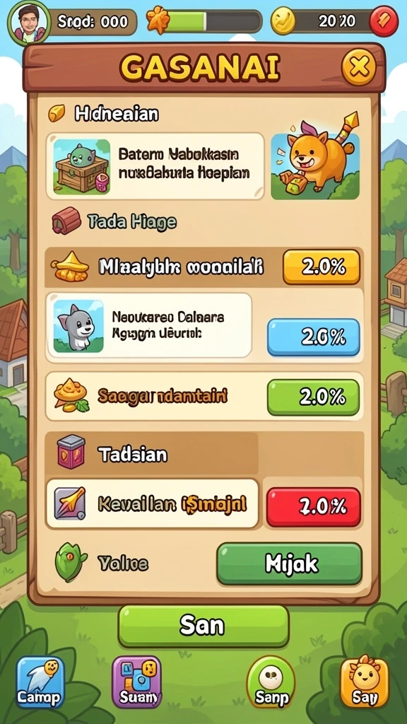 rr777 - Fitur multiplayer yang memungkinkan tantangan bersama teman.