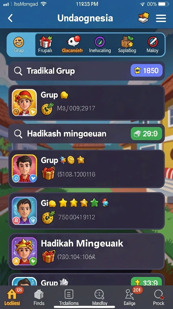 surga55 - Tangkapan layar menampilkan sistem reward dengan hadiah menarik.